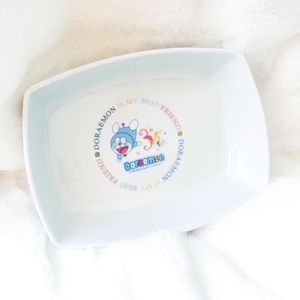 Rare DORAEMON 35th Anniversary Rectangle Bowl